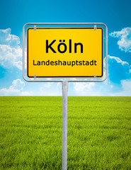 city sign of Köln