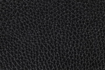 Close - up Black leather texture