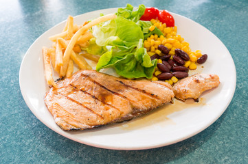 Salmon steak