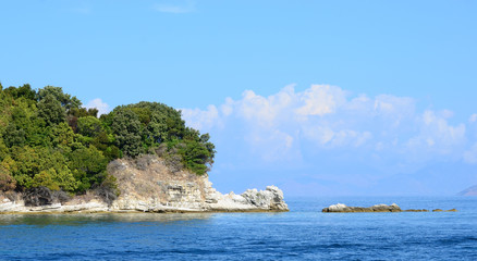 Naklejka premium Coast of Corfu island - Greece
