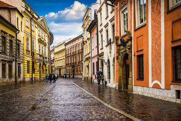 Fototapeta premium Krakow - Poland's historic center, a city with ancient