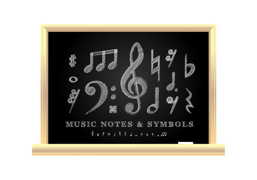Handwritten musical notes