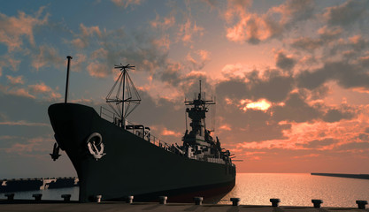 The military ship