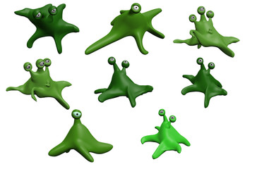 3D rendered monster blobs © Martin Capek