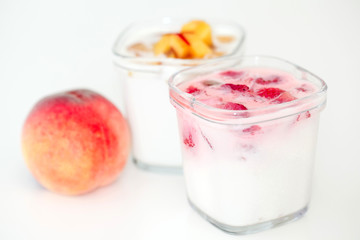 two cup of yogurt