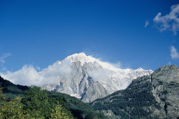 catena monte bianco alpi ghiacciaio montagna piu alta in europa