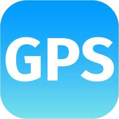 Naklejka na ściany i meble GPS blue icon for web or phone