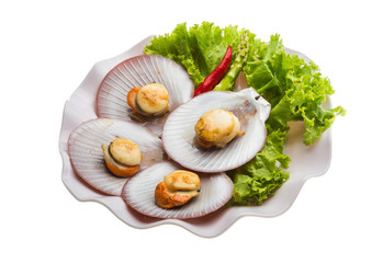Grilled scallops