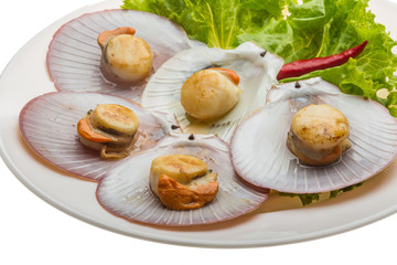 Grilled scallops