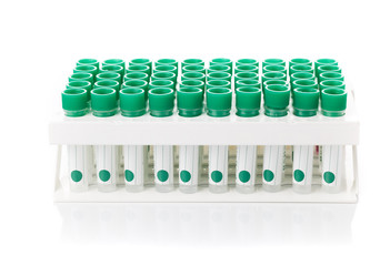 Cassette with test tubes
