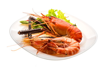 Giant Freshwater Prawn and king prawns