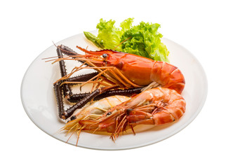 Giant Freshwater Prawn and king prawns