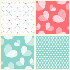 Seamless heart patterns 2