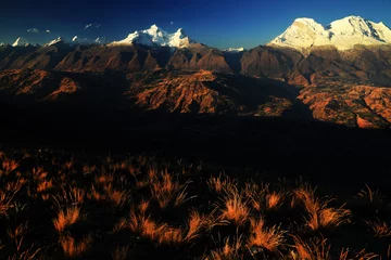 Crédence de cuisine en verre imprimé Alpamayo Mountain landscape in the Andes, Peru, Cordiliera Blanca