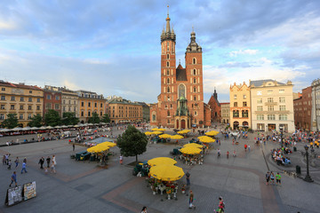 Cracow - the main place - obrazy, fototapety, plakaty