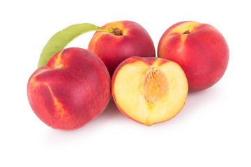 Fototapeta na wymiar Group of fresh peaches