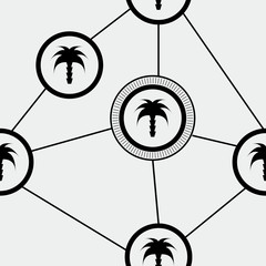 Palm tree pattern