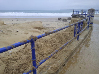 Daños temporal olas Santander