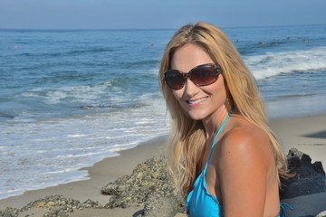 Portrait of Woman at the Beach