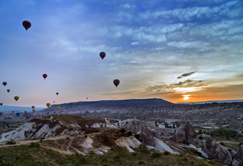 air balloon flying Cappadocia