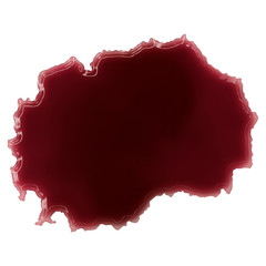 A pool of blood (or wine) that formed the shape of Macedonia. (s