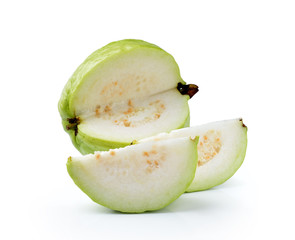 guava fruit isolated on white background