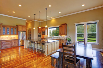 Kitchen interior in luxury house