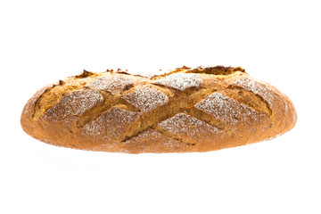 Bread isolated on white