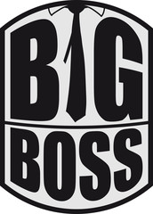Cool Big Boss Tie Logo Design