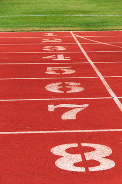 Numbers on the track