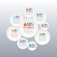 Circle Profile Rating Infographic