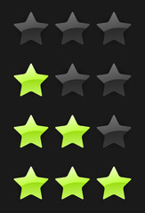 vector rating stars
