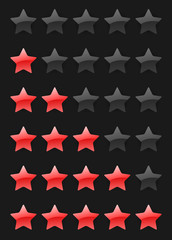 vector rating stars