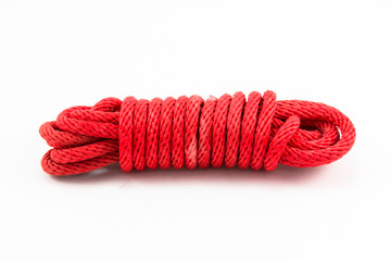 red rope isolated