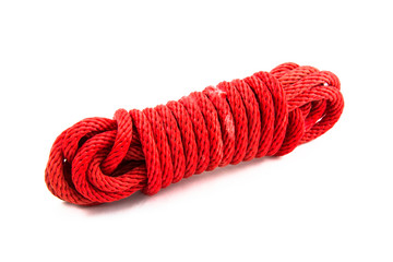 red rope isolated