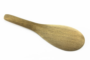 wood ladle isolated