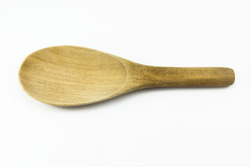 wood ladle isolated