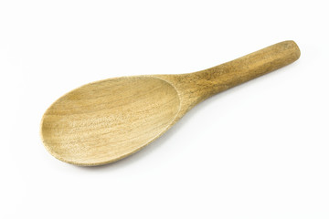 wood ladle isolated