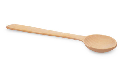 Wooden Spoon isolated on white background
