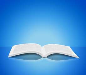 Obraz premium Open book isolated soft background