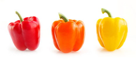 Sweet yellow and red peppers.