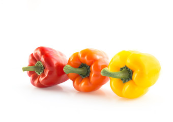 Sweet yellow and red peppers.