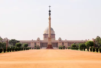 Wandcirkels aluminium Indian presidental palace © aarstudio