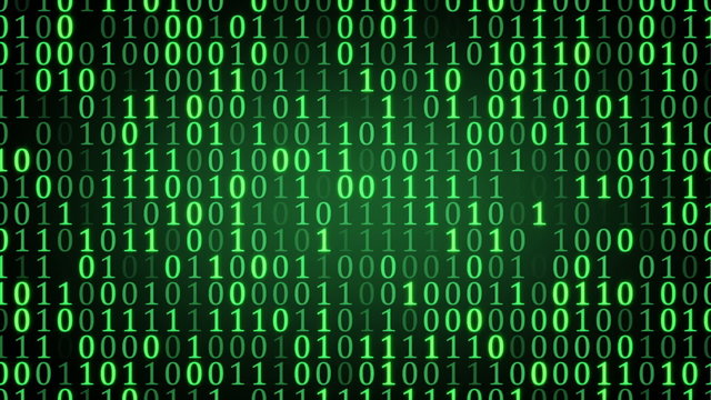 green binary digital code loop