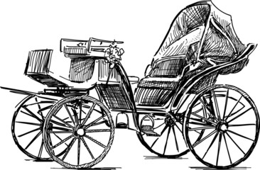 Obraz na płótnie Canvas old horse carriage