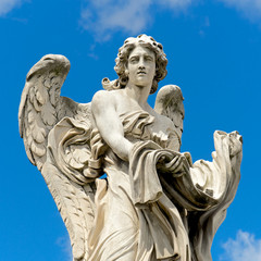 Angel with the garment and dice, Rome, Italy