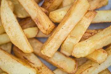 Hand cut tasty potato chips fries