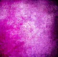 Pink grunge paint wall background or texture