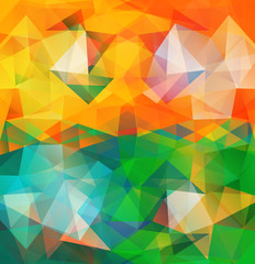 Triangle background. Pattern of geometric shapes