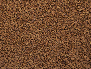Instant coffee granules background